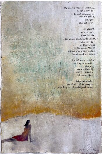 Antje Wichtrey Entwurf zu Lied der Lieder 8 Unikat