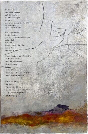 Antje Wichtrey Entwurf zu Lied der Lieder 9 Unikat