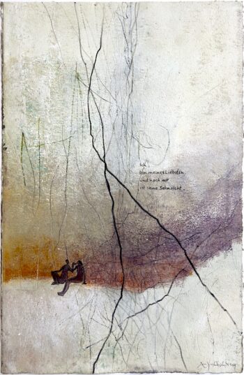 Antje Wichtrey Entwurf zu Lied der Lieder 13 Unikat